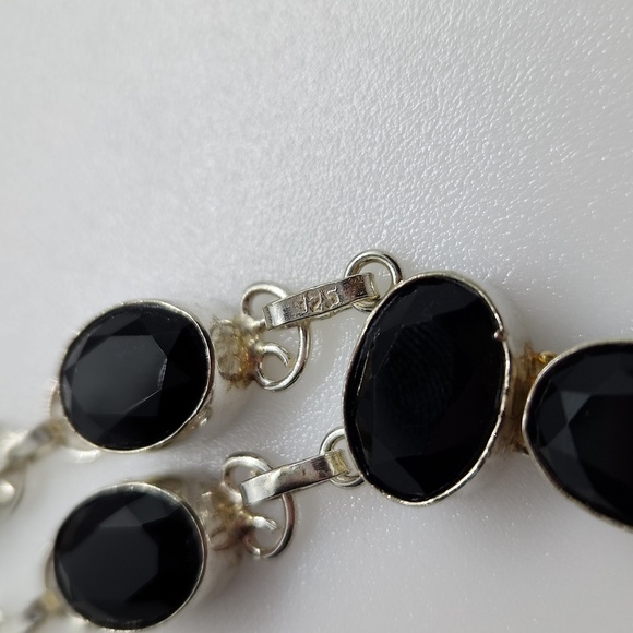 Nwot! Black onyx sterling necklace handmade - Picture 6 of 6
